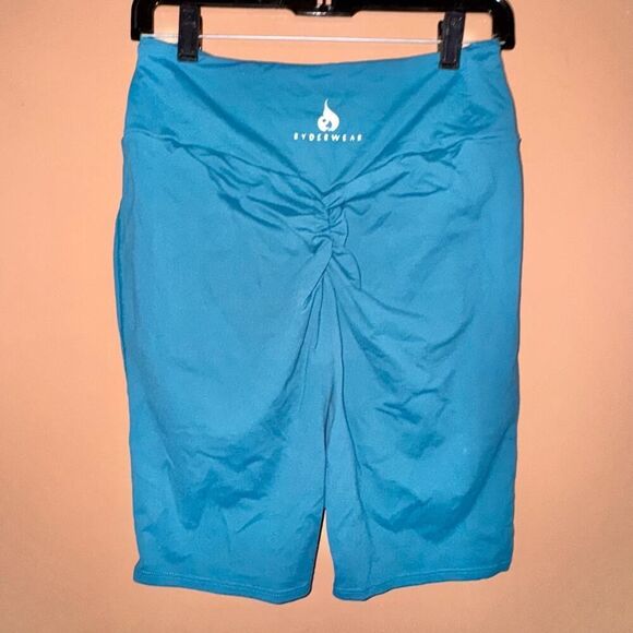 Ryderwear Women's Scrunch Gym Shorts - Blue/White - Large - Picture 1 of 7